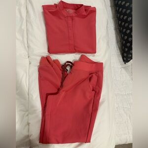 Figs Desert Rose Scrub Set- Rafaela Top & Zamora Joggers